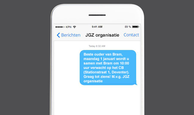 SMS notificaties